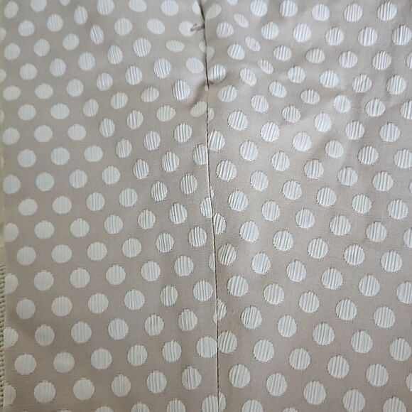 Banana Republic Women's Jacquard Polka Dot Ankle Pants Cream & White Size 2 - Picture 14 of 16